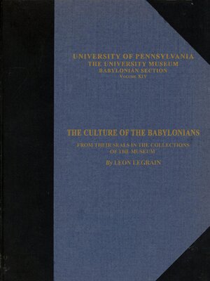 cover image of The Culture of the Babylonians